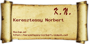Keresztessy Norbert névjegykártya