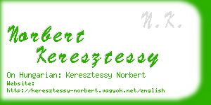 norbert keresztessy business card